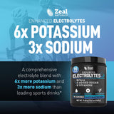 Zeal Electrolyte Powder: shaker con mezcla lista para hidratar tras entrenar.