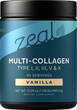 Zeal Naturals vertido de botella, ideal para incorporar colágeno en la rutina diaria