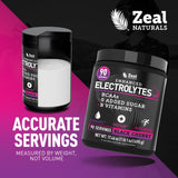 Sabor cereza negra sin azúcar de Zeal para hidratación sabrosa.