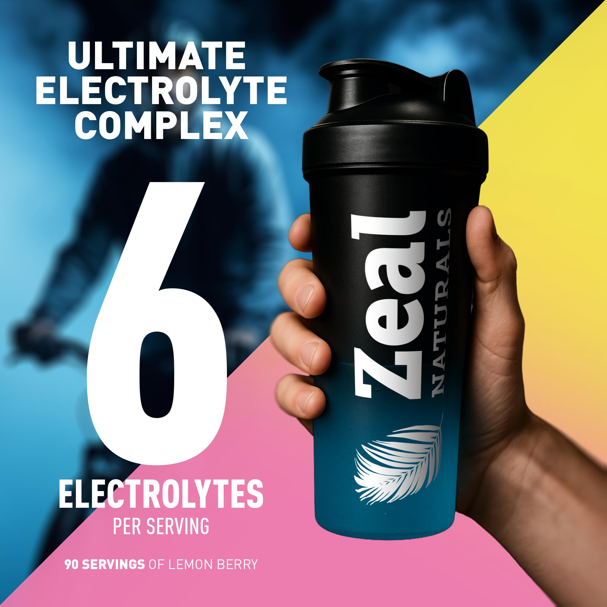 Zeal Naturals Fórmula con BCAAs y vitaminas para recuperación y resistencia.