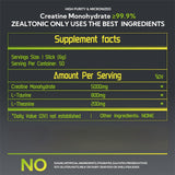 Fórmula 3 en 1 de Zealtonic con taurina y L-teanina para enfoque sostenido