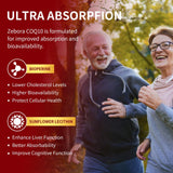 Panel de omega-3 y PQQ en ZEBORA CoQ10 para salud cardiovascular