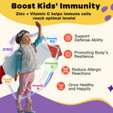 ZEBORA Kids Probiotic Chewables fibra de acacia, prebiotics suave para la digestión.
