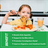 ZEBORA Kids Probiotic entrega viva al intestino: llega intacto para apoyar la digestión.