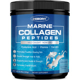 ZEBORA colágeno marino en bote para brillo saludable de la piel