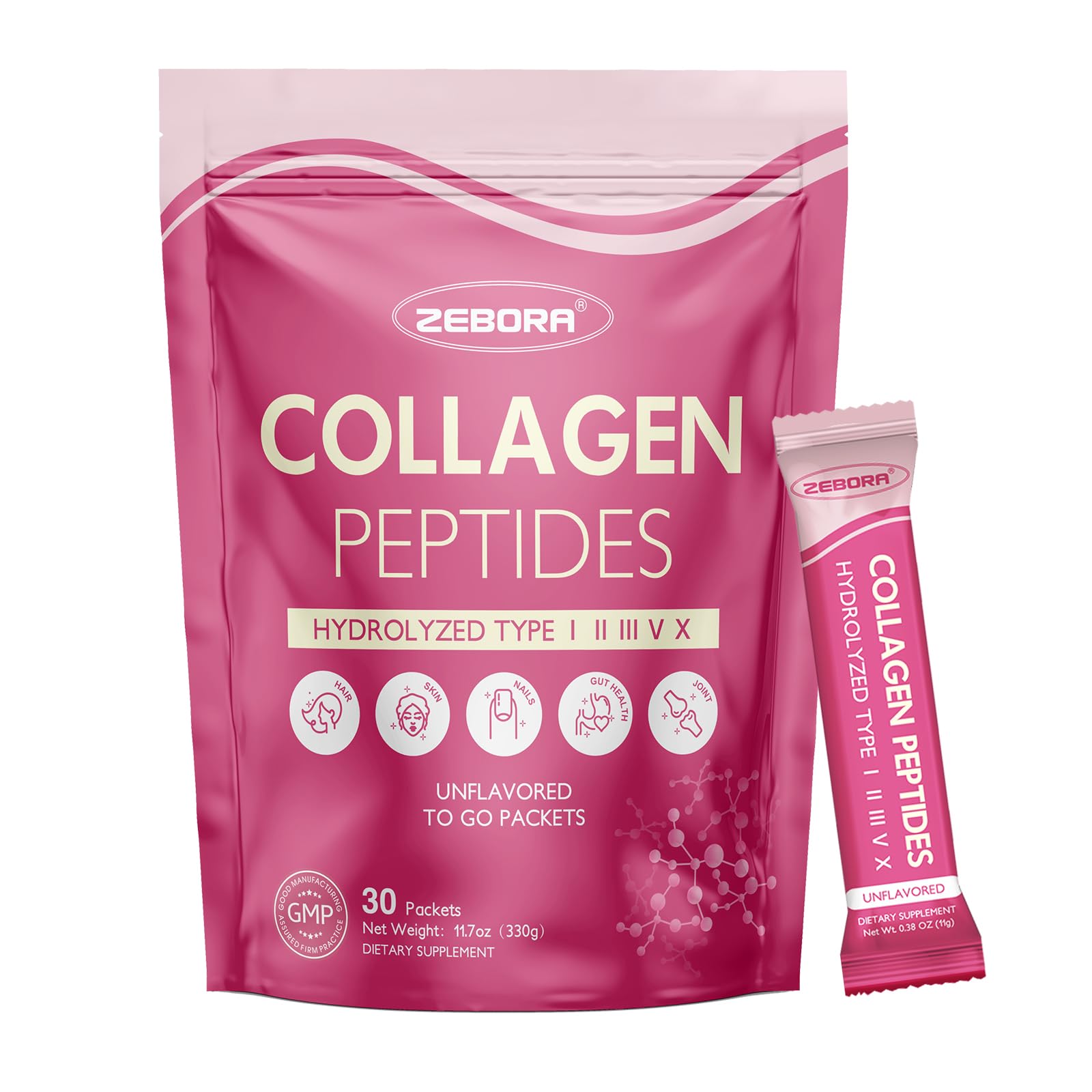 ZEBORA Multi Colageno: empaque práctico para llevar y mezclar en batidos