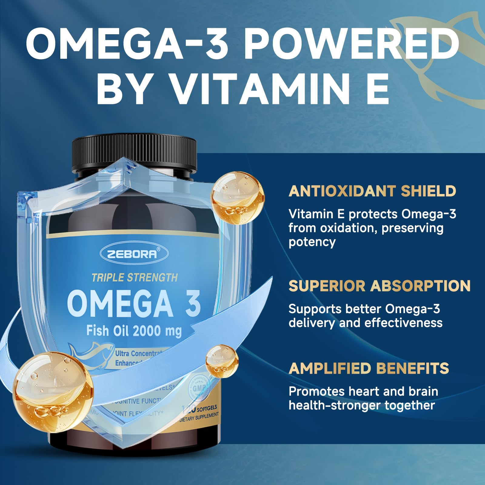 Sello de calidad de Zebora Omega3 con pruebas de laboratorio