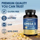 ZEBORA Omega-3 rutina diaria con dos cápsulas