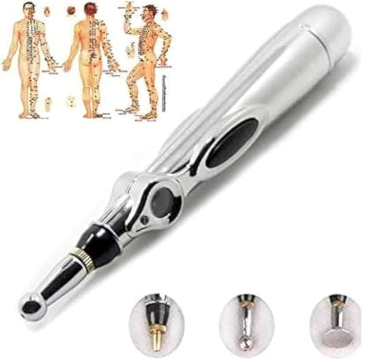 Zeerkeer pluma acupuntura 3 en 1 con enfoque en masaje meridiano para relajación muscular.