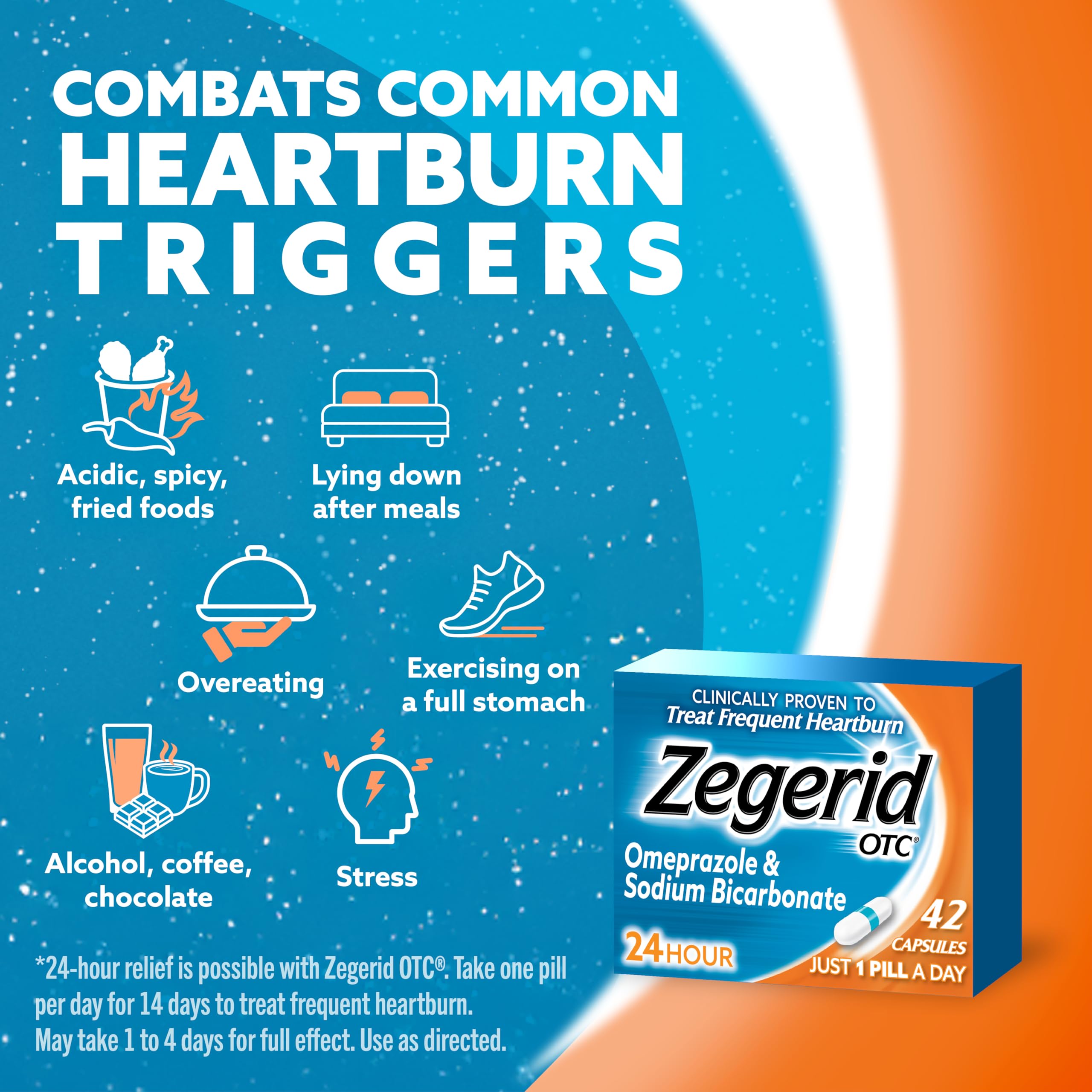 Zegerid OTC en estante de farmacia, opción confiable para manejo del reflujo.
