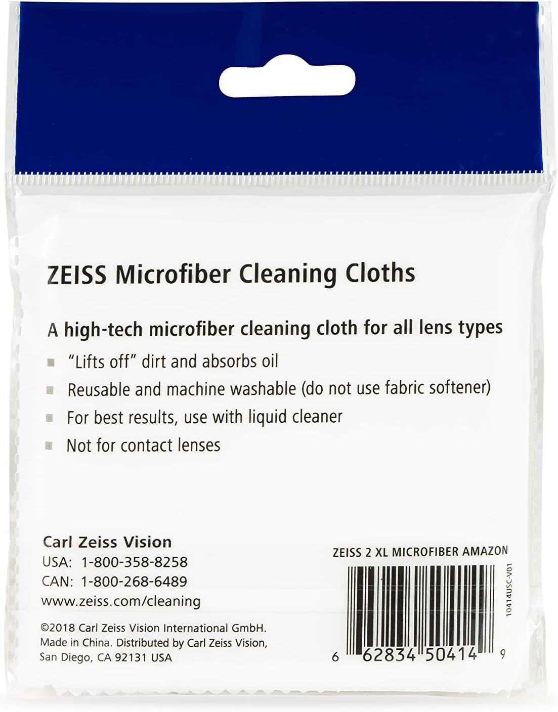 ZEISS paño compacto para bolso, fácil de llevar en cualquier lugar.