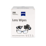 ZEISS toallitas humedas para limpieza de lentes, paquete de 200, limpieza rápida y segura.
