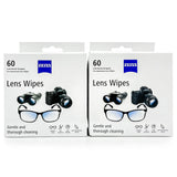 ZEISS toallitas de limpieza para lentes, paquete de 120, limpieza efectiva para gafas.