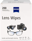 ZEISS toallitas limpieza lentes, paquete 200, ideal para uso diario.