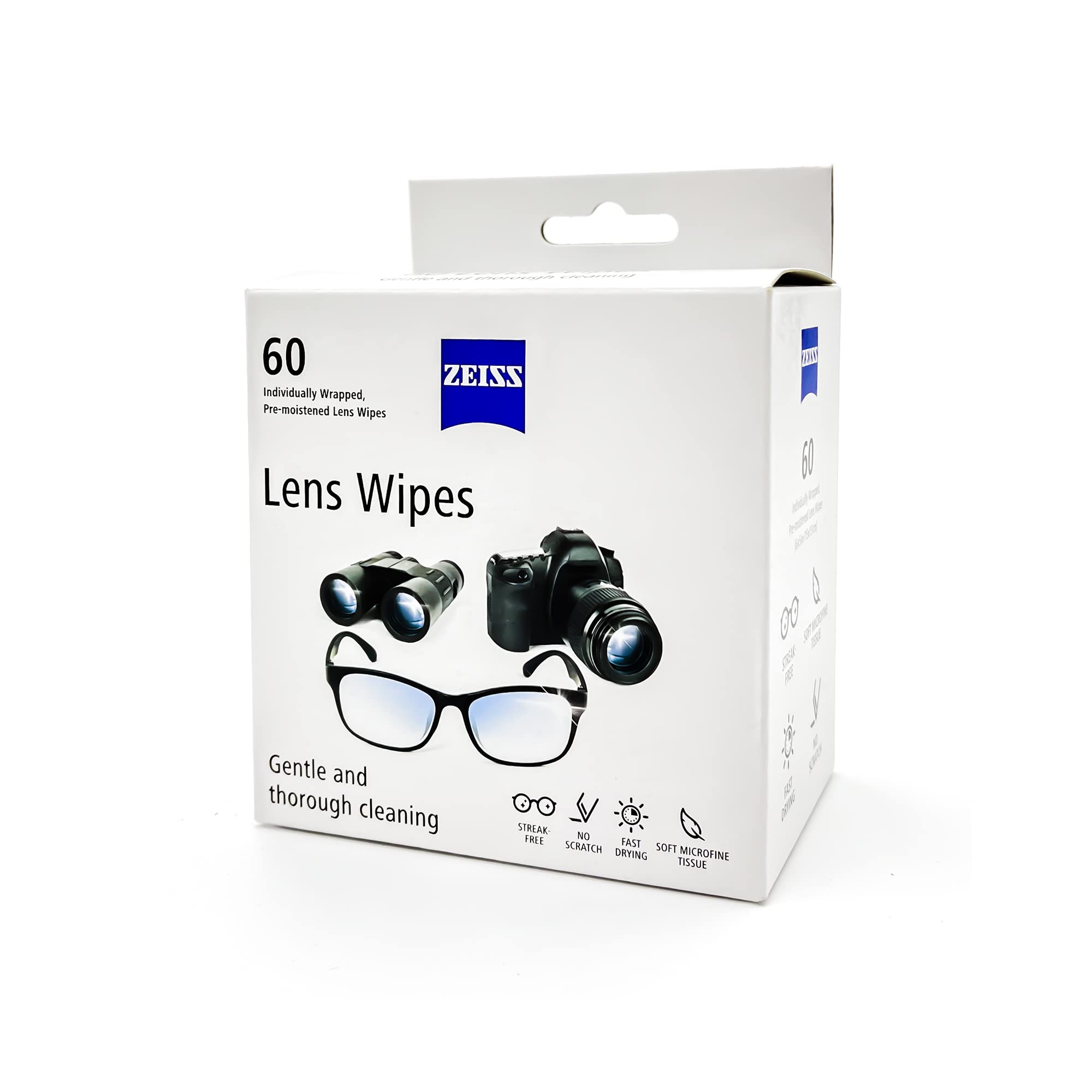 ZEISS toallitas limpieza lentes, suavidad que protege anteojos y ópticas sensibles.