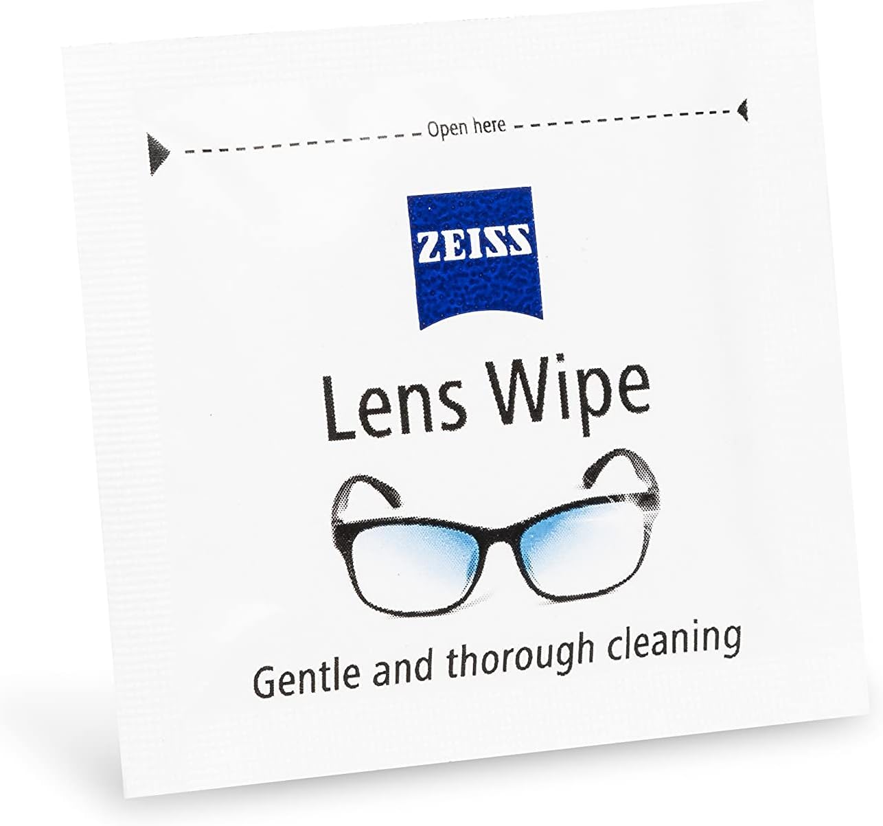 ZEISS toallitas no abrasivas, cuidando superficies de lentes.