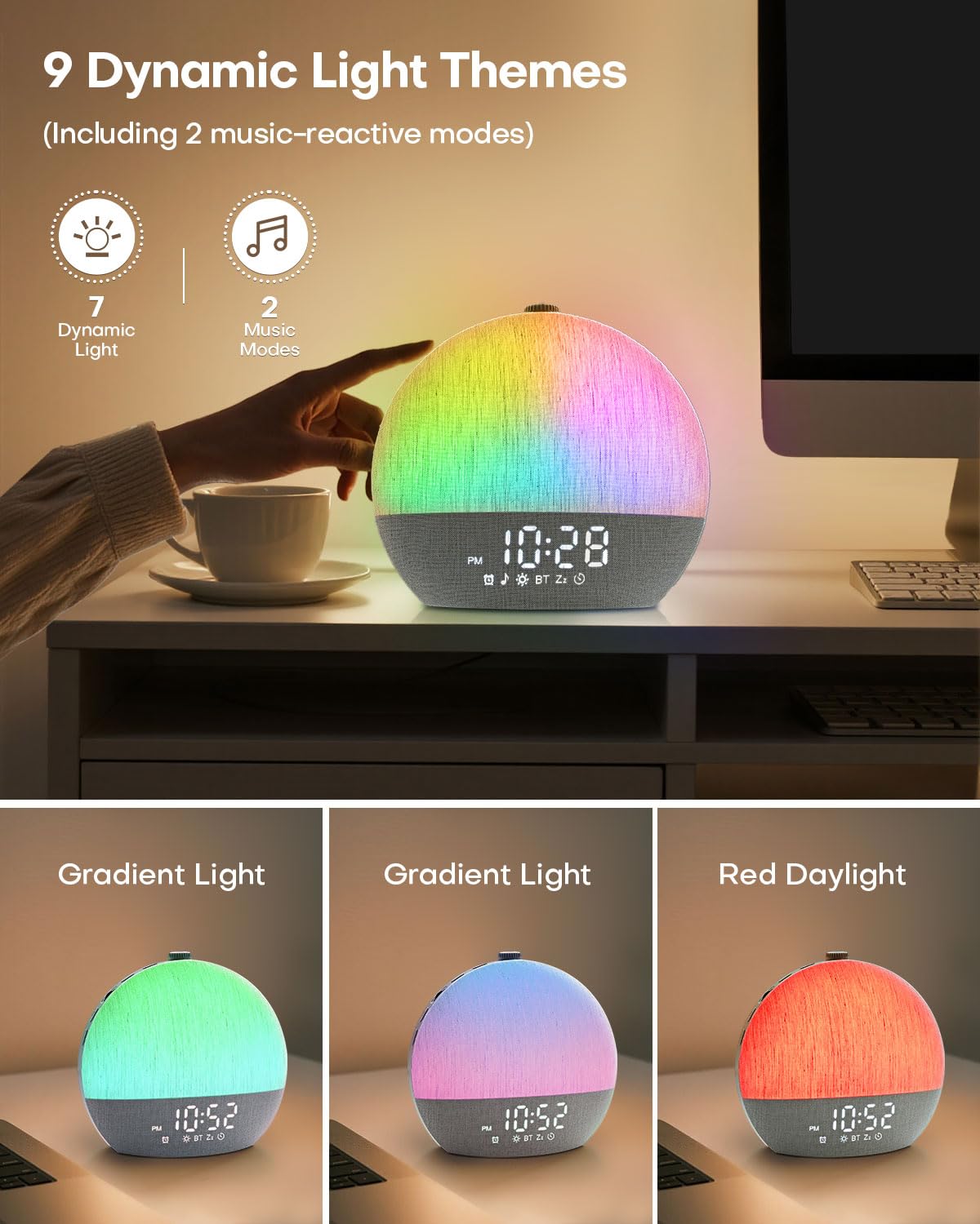 Zelaclock Brillos Ajustables permiten adaptar la iluminación a tu estado de ánimo.