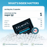 Zelmin's sin preservantes para una fórmula más limpia