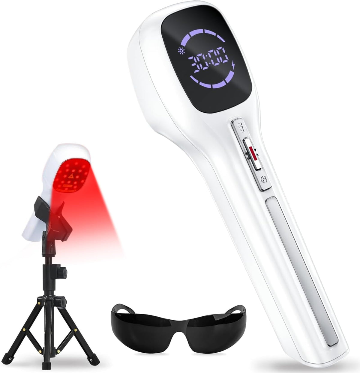 Zelvory Dispositivo de terapia con luz roja para uso en la mano y cuidado diario.