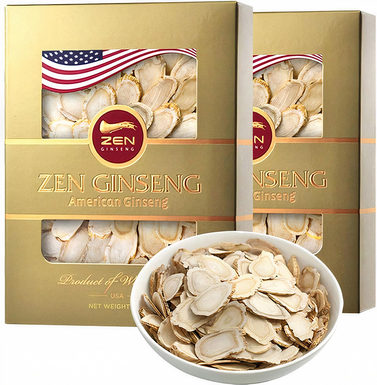 Zen Ginseng lonjas ginseng americano Wisconsin para energía