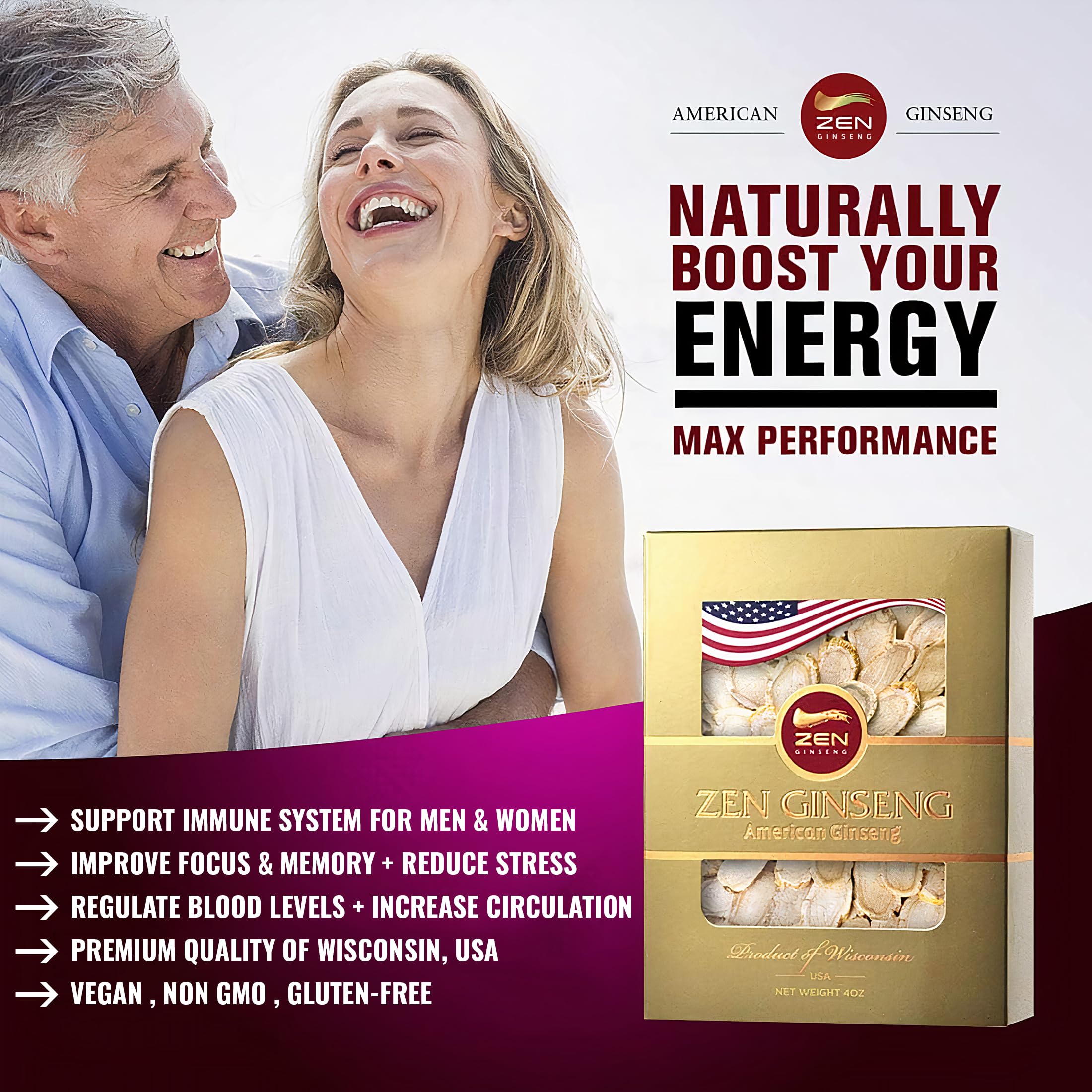 Zen Ginseng: rebanadas Wisconsin con enfoque y bienestar mental.
