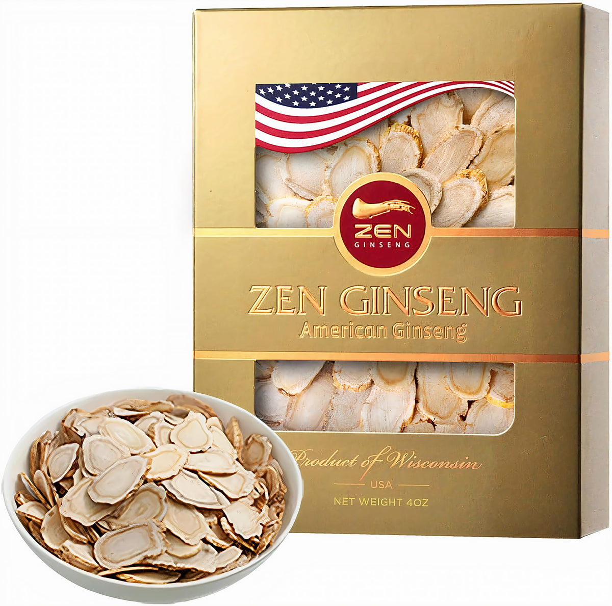 Zen Ginseng: rebanadas Wisconsin para energía diaria.