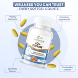 IQ+ Brain de Zen Life Herb, etiqueta trasera con indicaciones de uso