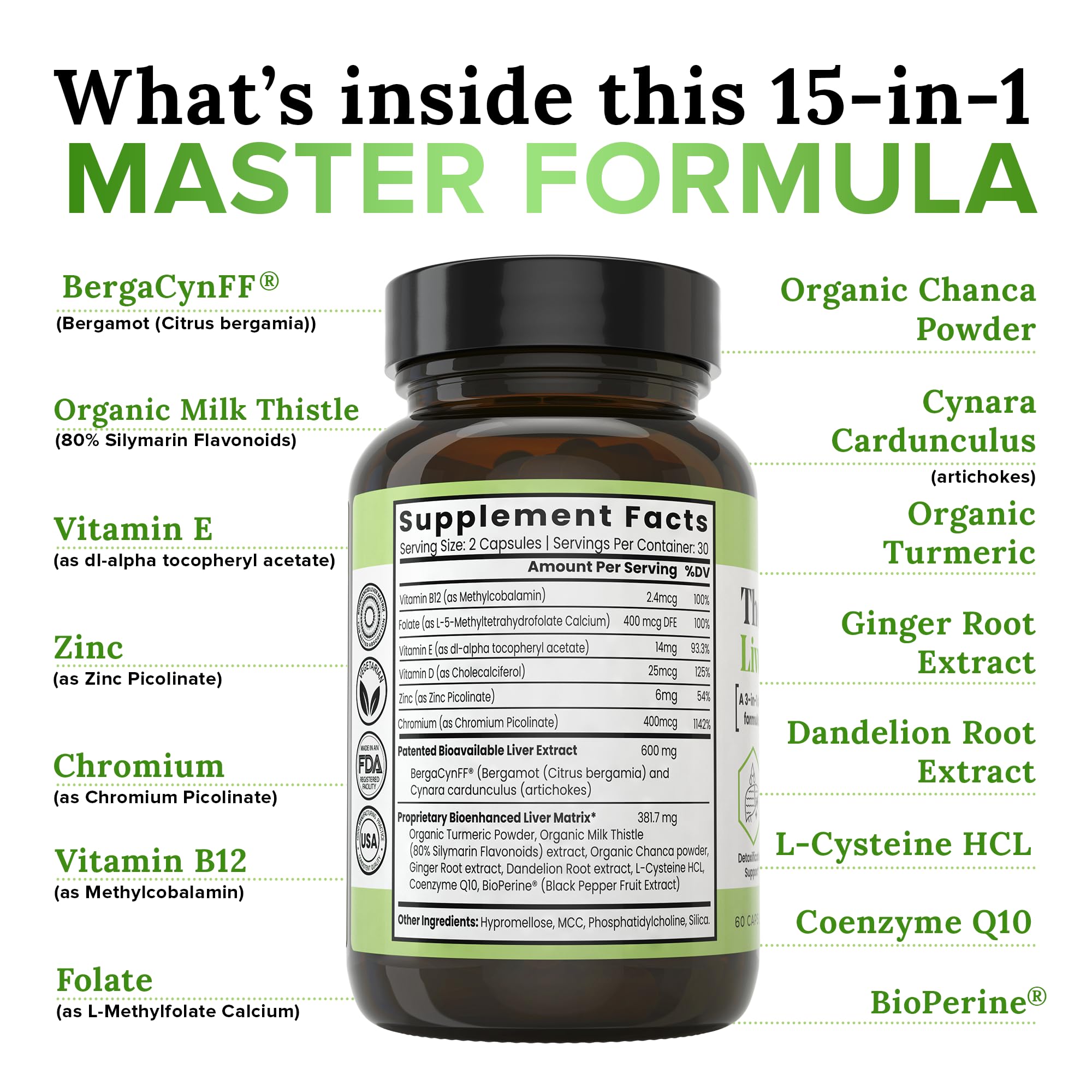 Zen Nutrients: cápsulas para uso diario y bienestar hepático.