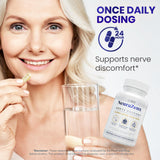 Etiqueta frontal de NeuraZenX con beneficios clave.