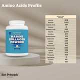 Disolución rápida de Zen Principle Collagen Marino en bebidas con sabor neutro.