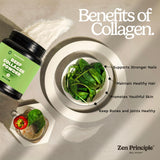 Zen Principle mezcla de colágeno tipo I y III para cabello y piel.
