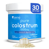 Colostro bovino en polvo porciones de Zena Nutrition, apoyo digestivo potencial