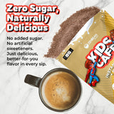 Zenbean Kids Cafe Caramel Latte taza lista para tomar, experiencia suave para la merienda.