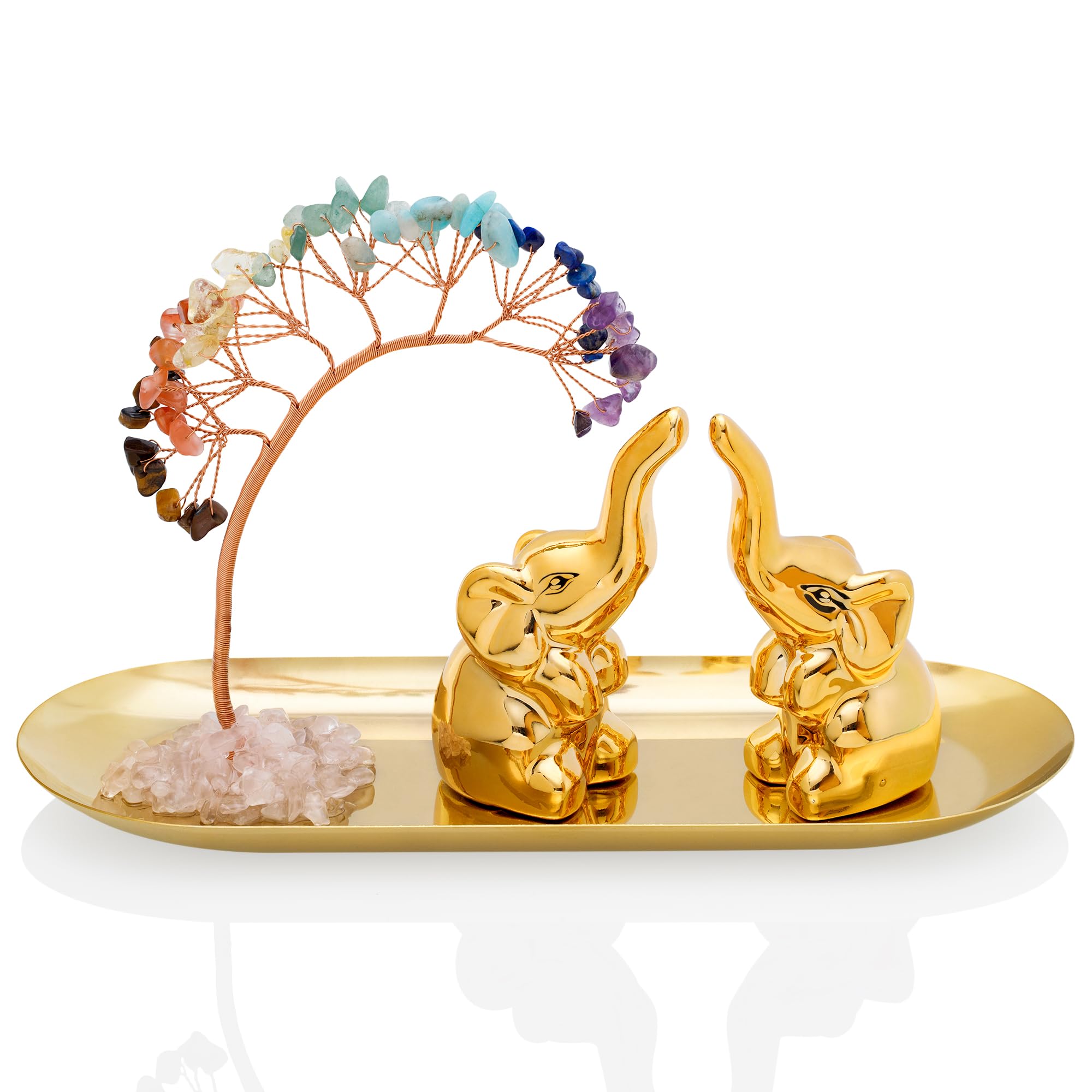 ZenBless árbol de cristal chakra para equilibrio y decoración del hogar