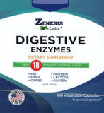Zenesis Labs Digestive Enzymes, botella de cápsulas, apoyo digestivo diario