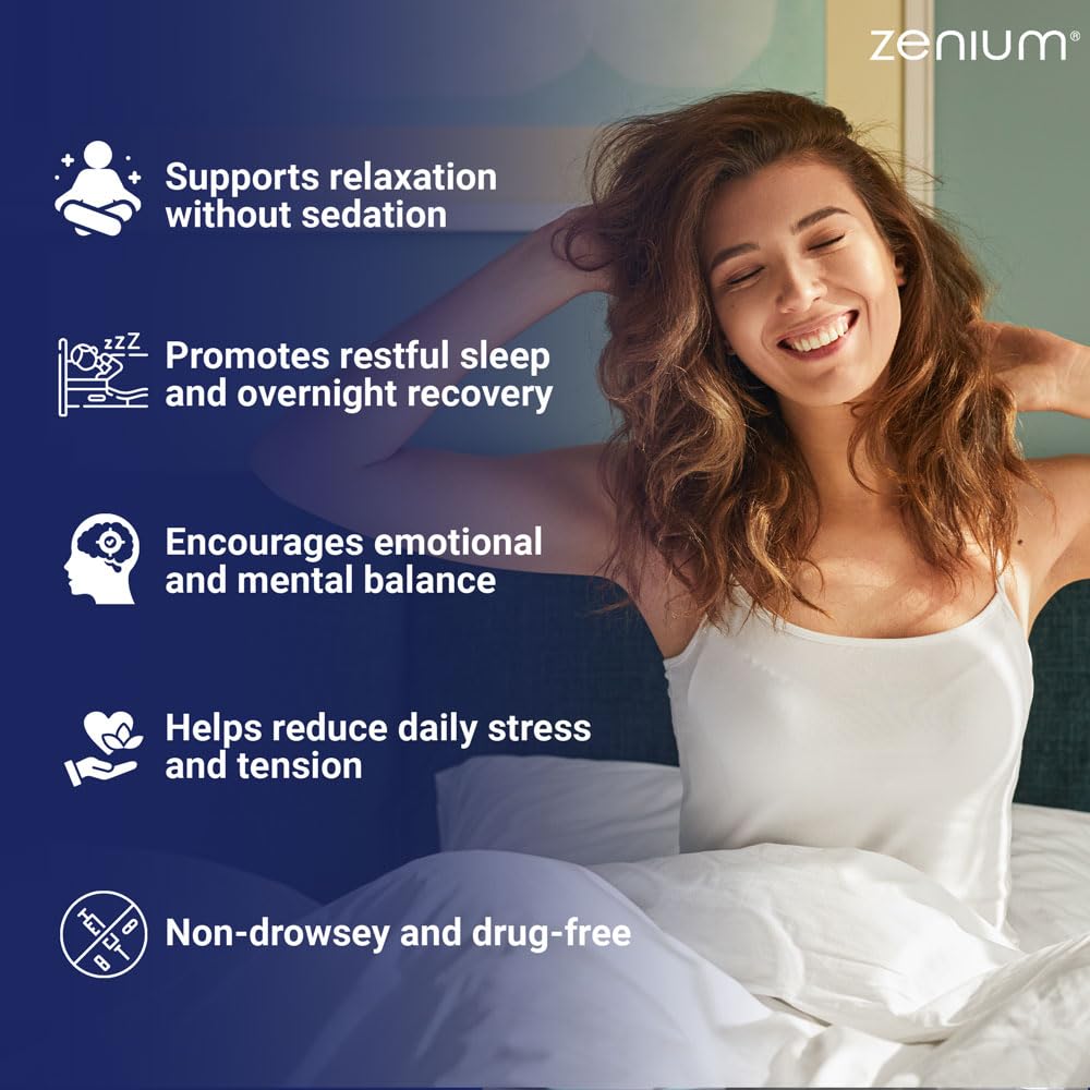 Zenium calma mental botella favorece serenidad y enfoque suave.