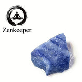 Zenkeeper aventurina azul; detalle de textura y colores oceánicos brillantes.