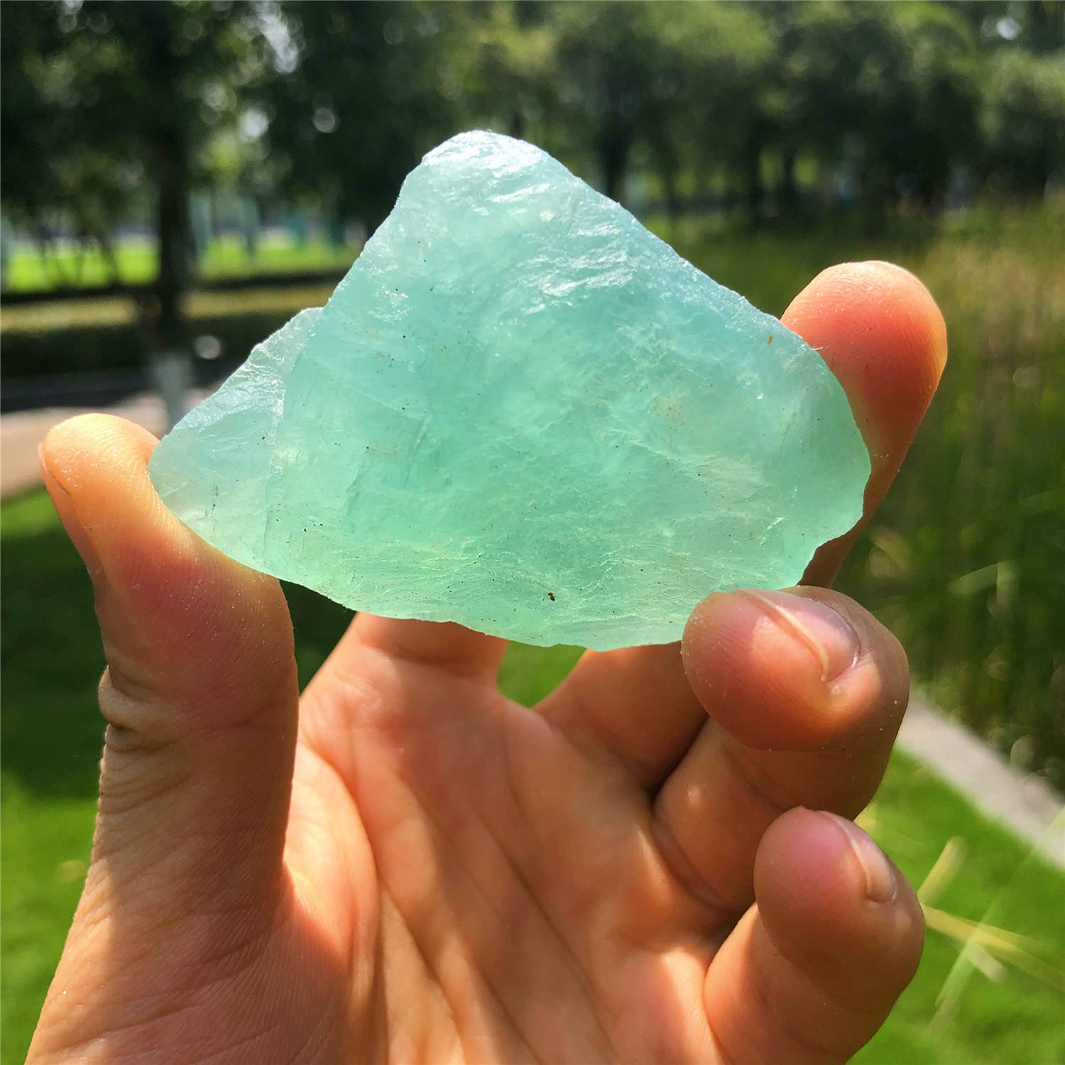 Piedras fluorita verde entre 1 y 2.5 pulgadas para pulido y coleccionismo