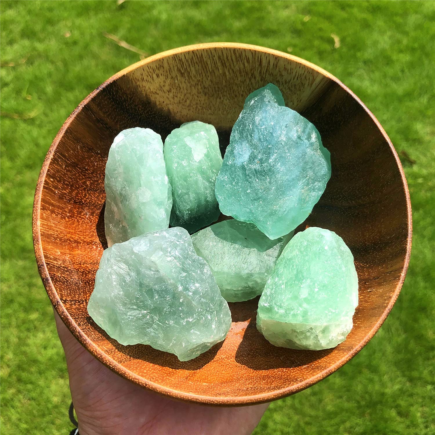 Zenkeeper fluorita verde, formas diversas para manualidades y uso energético