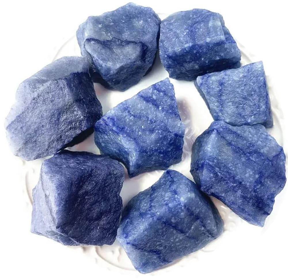 Zenkeeper piedra aventurina azul bruta 1 lb; ideal para colección.