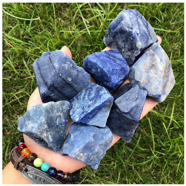 Zenkeeper piedra aventurina azul para decoración del hogar con ambiente sereno.