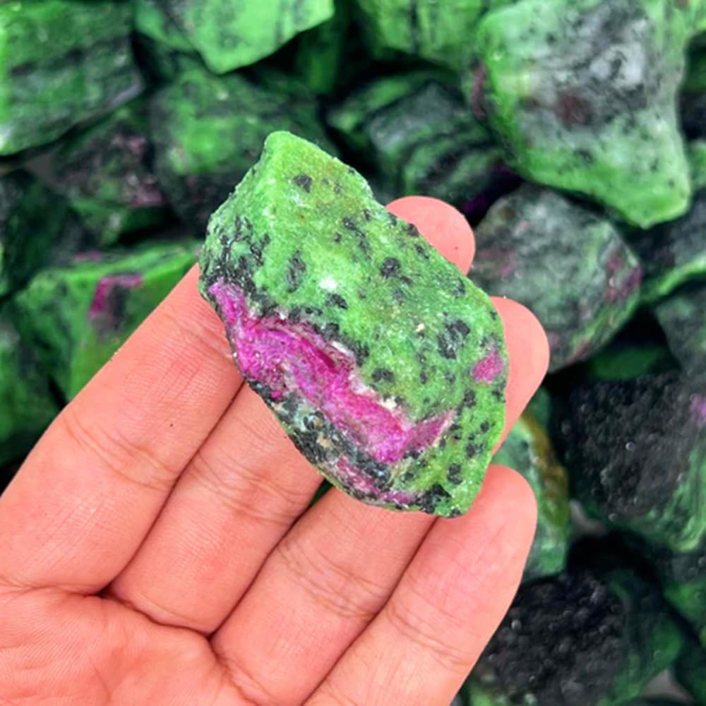 Zenkeeper Ruby Zoisite cristales naturales para joyería y diseño único