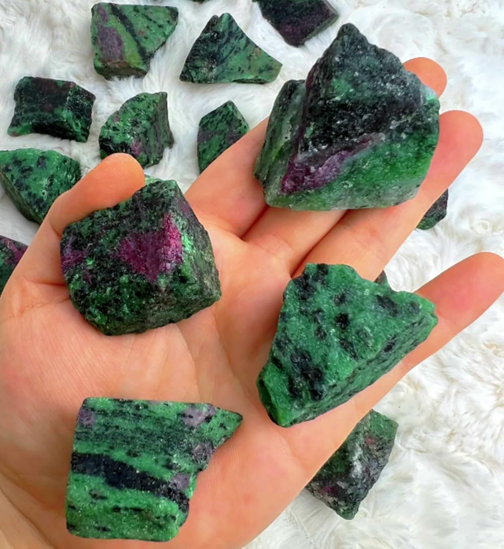 Zenkeeper Ruby Zoisite energía centrada para meditaciones y Reiki