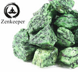 Zenkeeper Ruby Zoisite tallado y pulido, cristal natural para creatividad y diseño