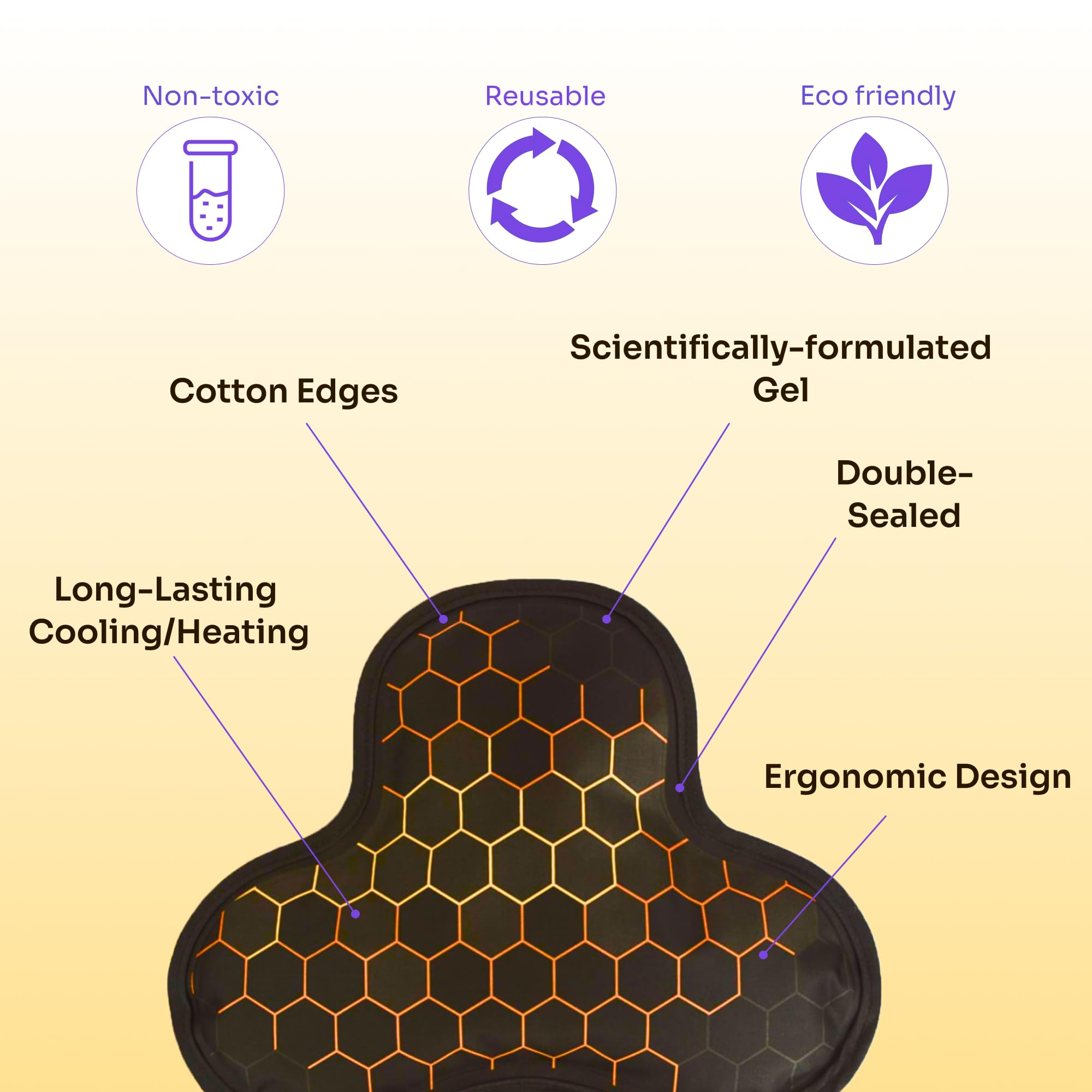 ZenKeyz gel para rodilla, conforma y alivia con enfriamiento continuo.