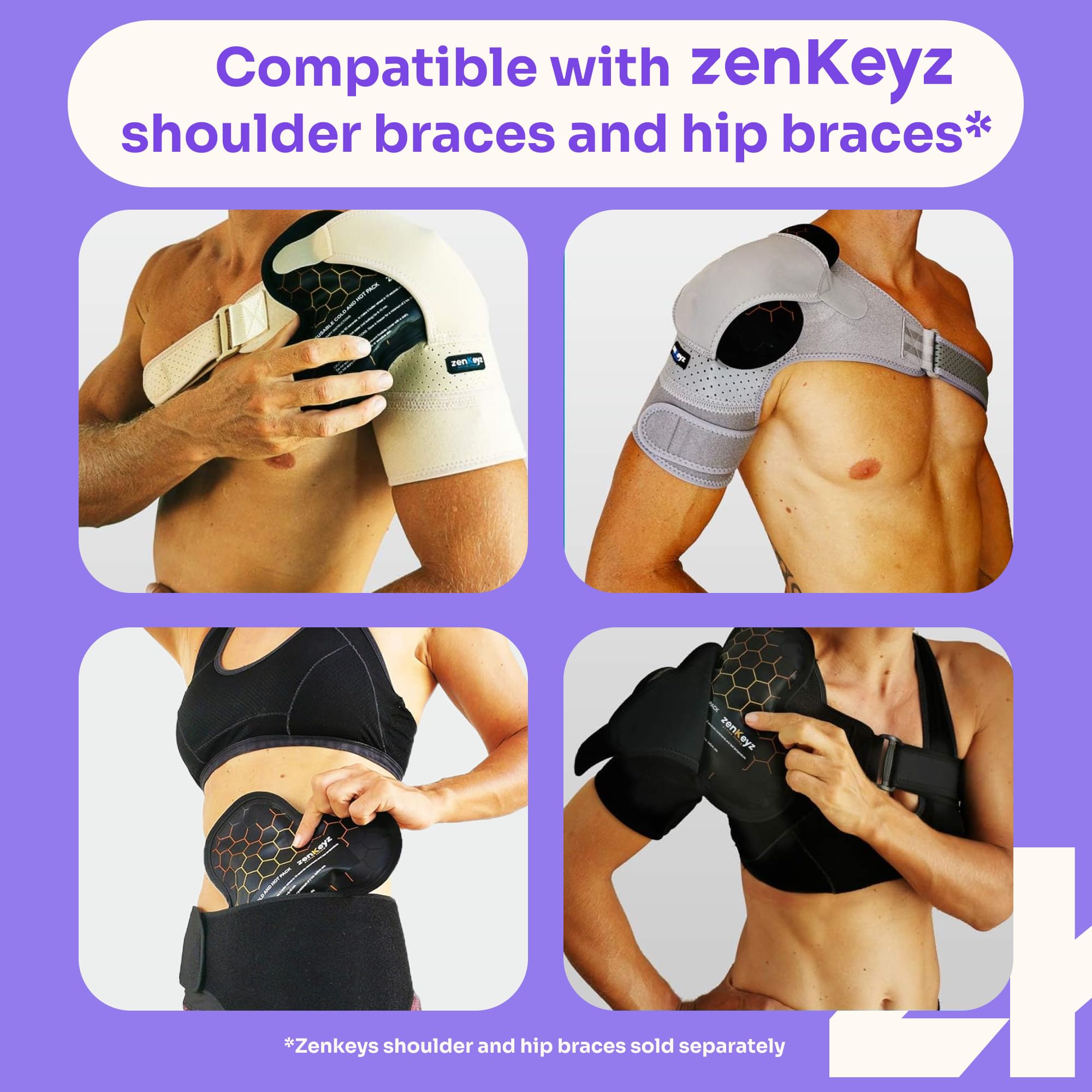ZenKeyz uso cómodo en casa, compatible con fajas y soportos.