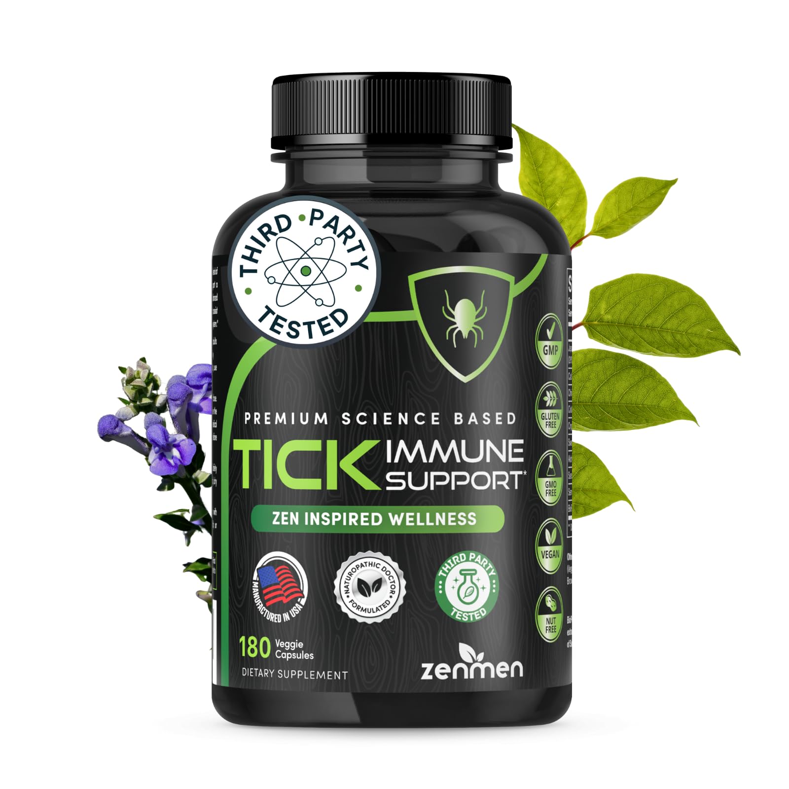 Zenmen Daily Tick Guard - botella lista para uso diario y apoyo al sistema inmunitario.
