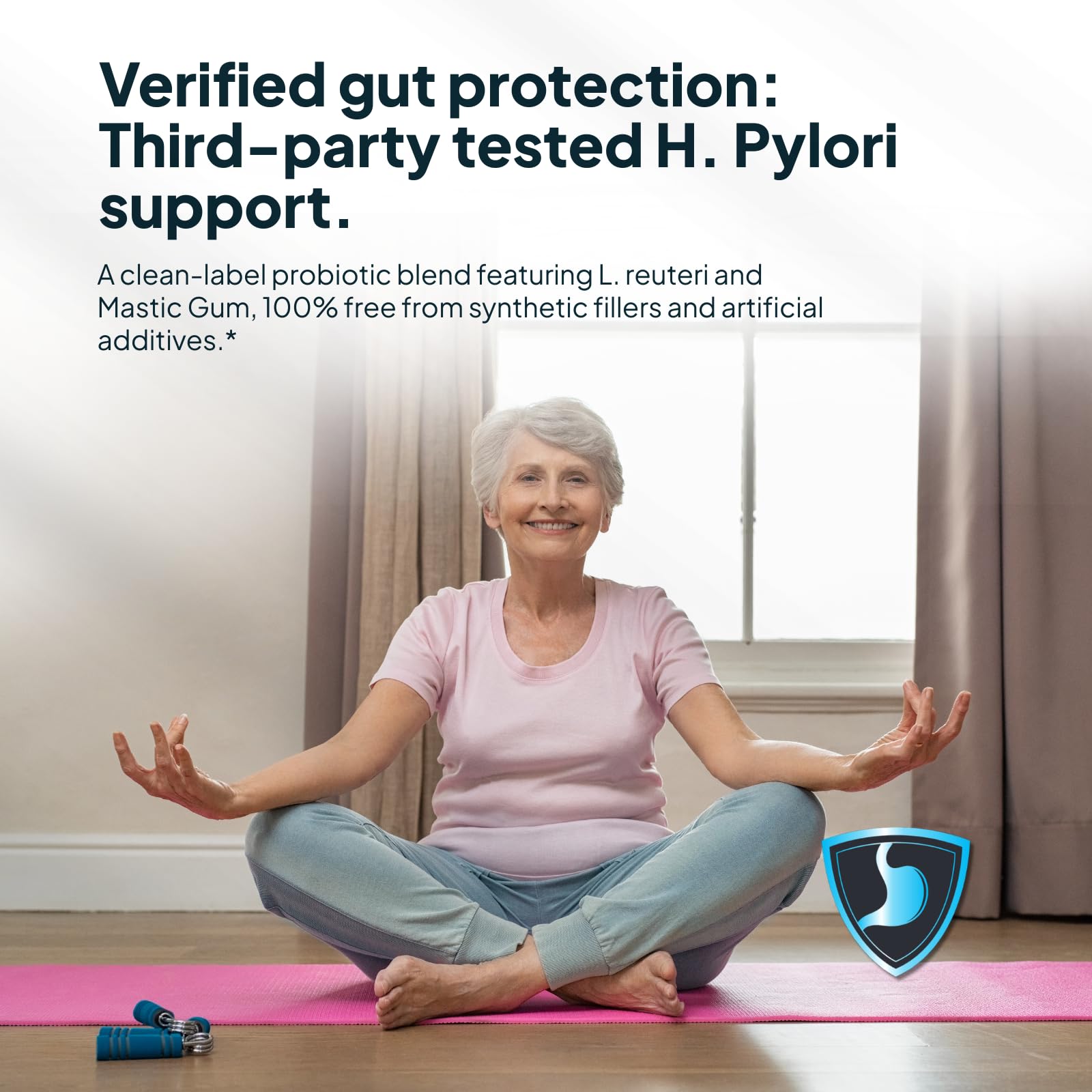 Zenmen H. Pylori Support, etiqueta frontal, información de dosis y beneficios