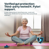 Zenmen H. Pylori Support, etiqueta frontal, información de dosis y beneficios