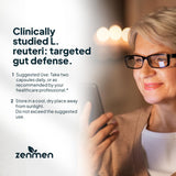 Zenmen H. Pylori Support, mezcla herbal, goma de mastico para la digestión